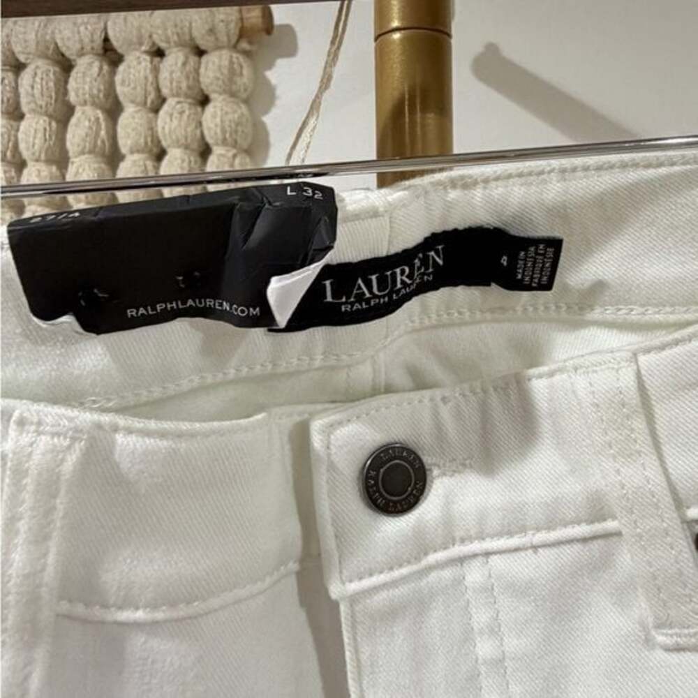 Ralph Lauren Super Stretch White Jeans - Picture 4 of 7
